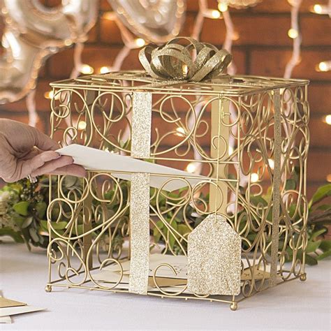 Gold Metal Gift Boxes 